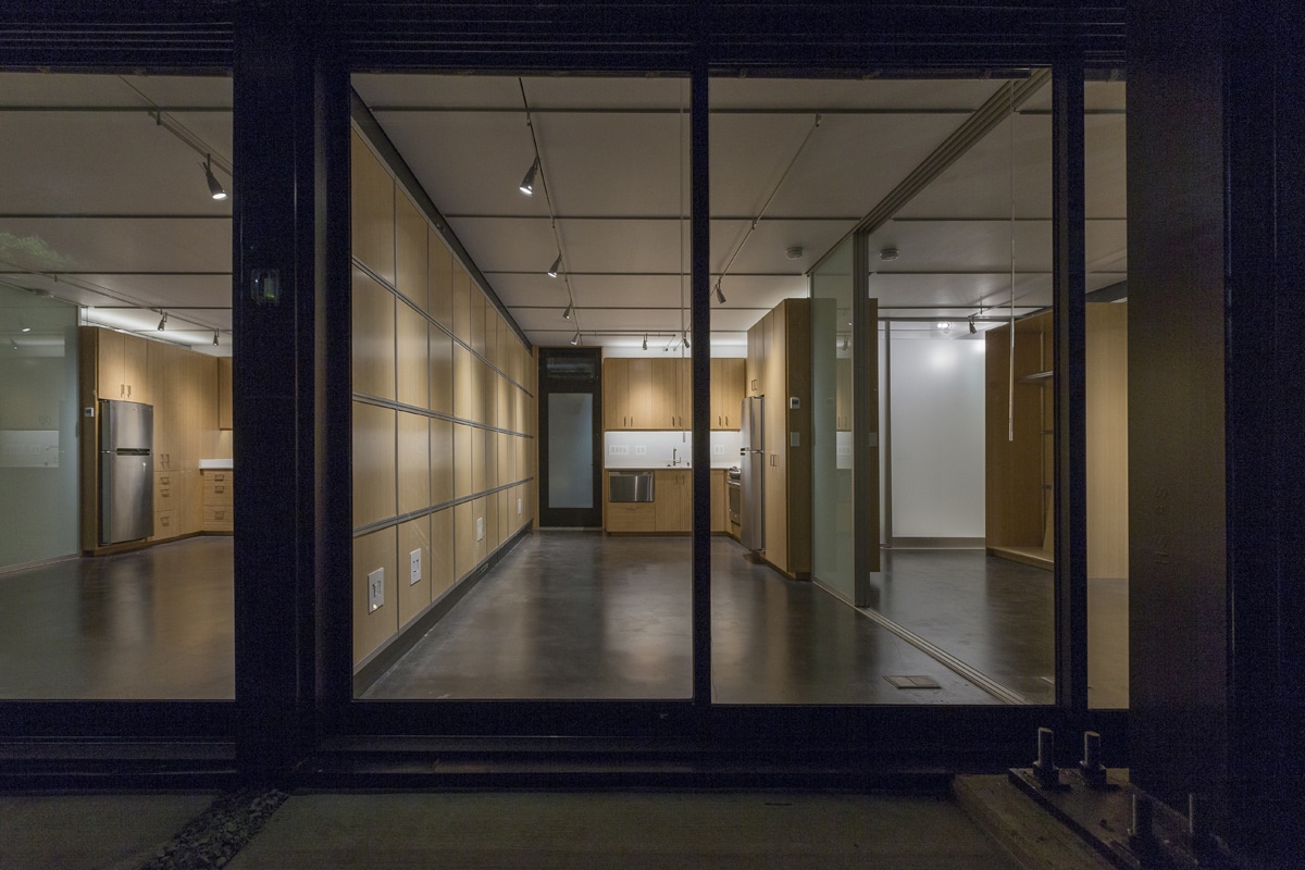 Interior multi-slide doors greatly expand the indoor living space when open.