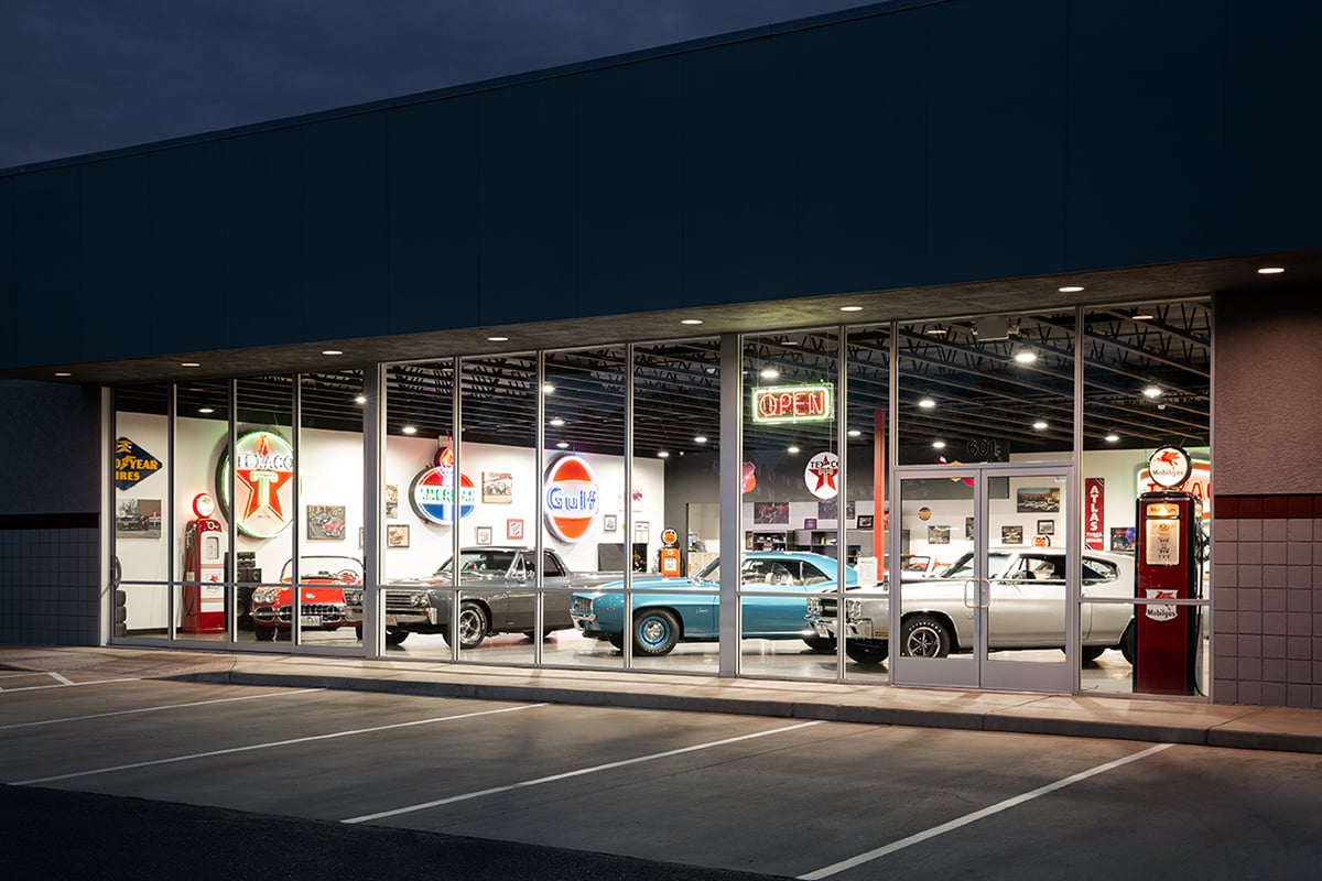 Robert Lowery of Lowery’s Window & Door says he chose Western Window Systems sliding glass doors for the auto showroom project because they seal better than garage doors.
