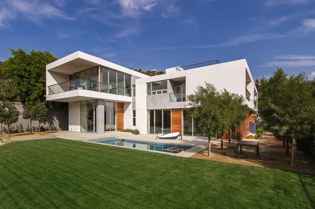 A view of the home from the backyard.