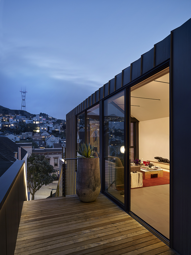 Sliding Glass Door Opens to Living Room